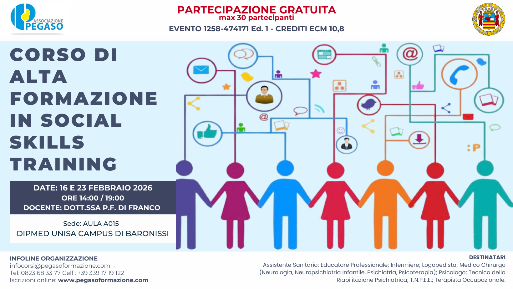 CORSO DI ALTA FORMAZIONE IN SOCIAL SKILLS TRAINING 