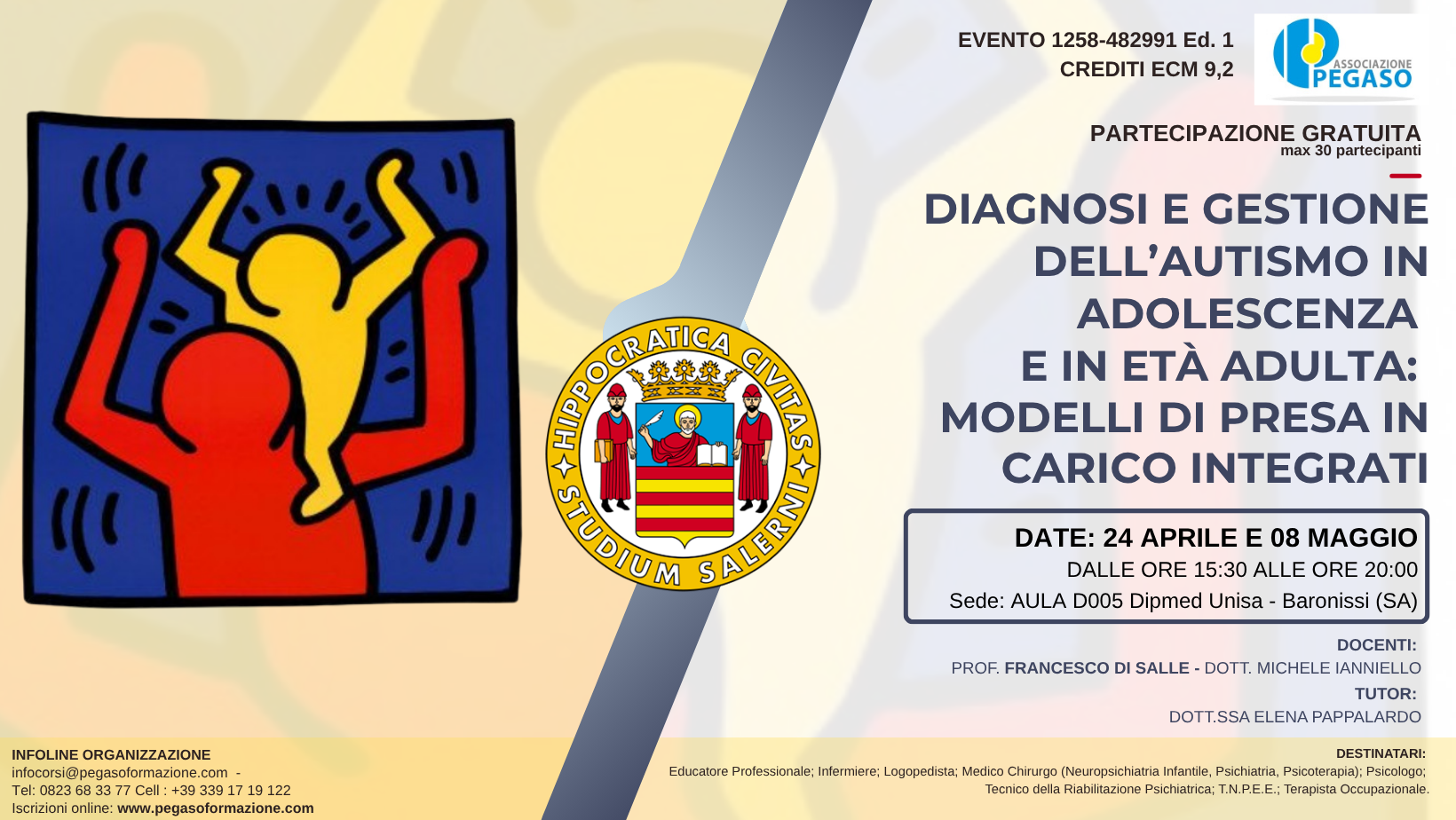 DIAGNOSI E GESTIONE DELL’AUTISMO IN ADOLESCENZA  E IN ETÀ ADULTA:  MODELLI DI PRESA IN CARICO INTEGRATI